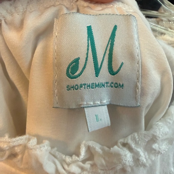 White Eyelet Tiered Dress - Lightweight Summer Style - Picture 3 of 3